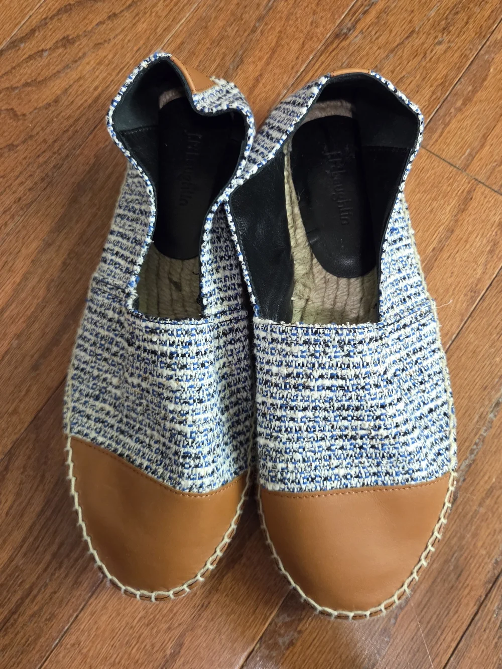 J.McLaughlin Alexa Tweed Espadrille Flats Size 8